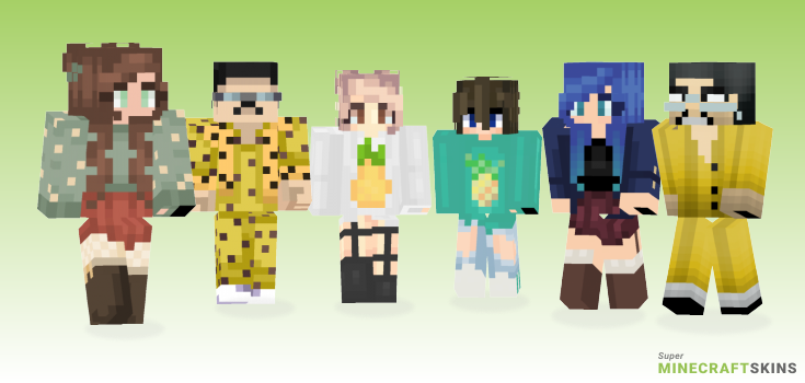 Pineapple Minecraft Skins - Best Free Minecraft skins for Girls and Boys