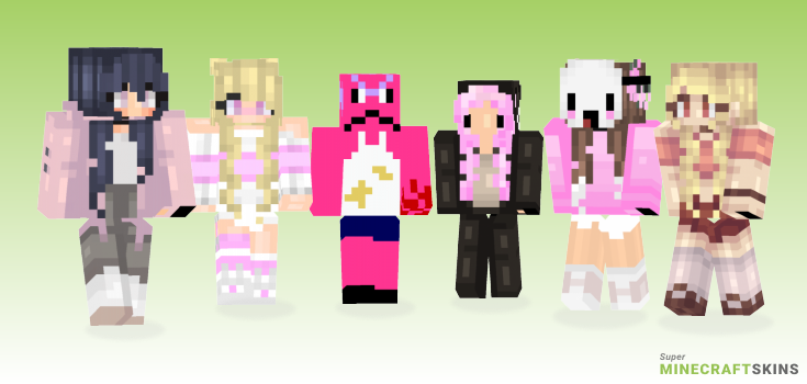 Pinky Minecraft Skins - Best Free Minecraft skins for Girls and Boys