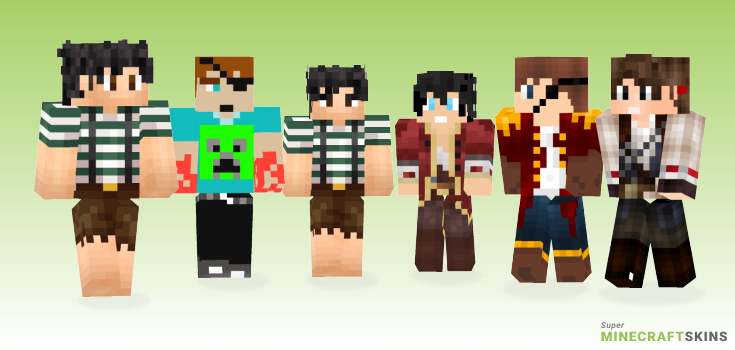 Pirate boy Minecraft Skins - Best Free Minecraft skins for Girls and Boys