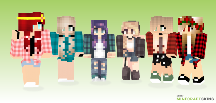 Plaid Minecraft Skins - Best Free Minecraft skins for Girls and Boys