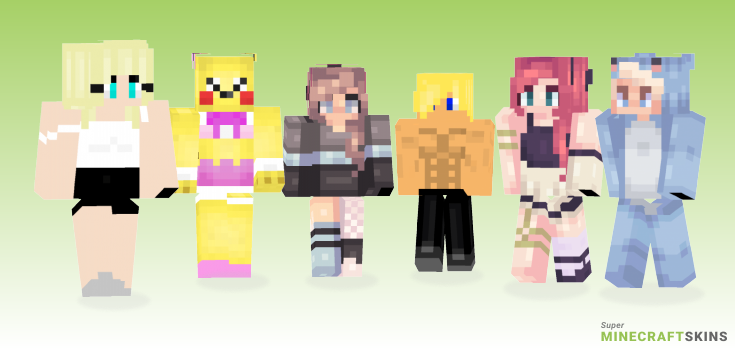 Pop Minecraft Skins - Best Free Minecraft skins for Girls and Boys