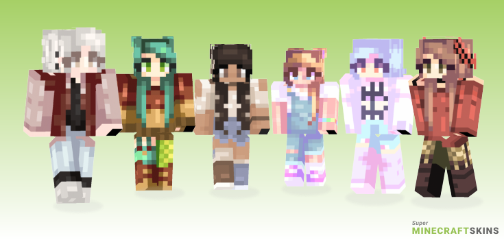 Popreel Minecraft Skins - Best Free Minecraft skins for Girls and Boys