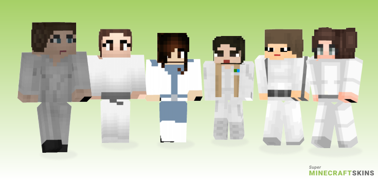 Princess leia Minecraft Skins - Best Free Minecraft skins for Girls and Boys