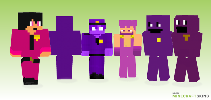 Purple man Minecraft Skins - Best Free Minecraft skins for Girls and Boys