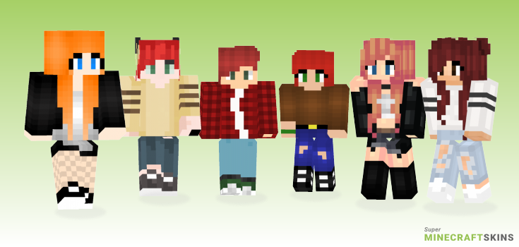 Redhead Minecraft Skins - Best Free Minecraft skins for Girls and Boys