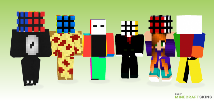 Rubix cube Minecraft Skins - Best Free Minecraft skins for Girls and Boys
