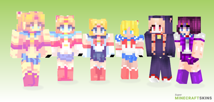 Sailor moon Minecraft Skins - Best Free Minecraft skins for Girls and Boys