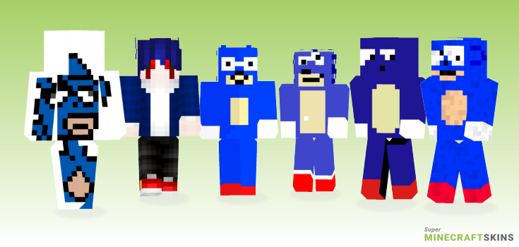 Sanic Minecraft Skins - Best Free Minecraft skins for Girls and Boys