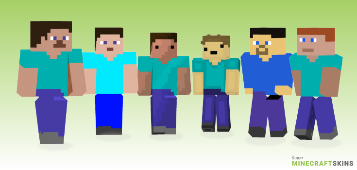 Simple steve Minecraft Skins - Best Free Minecraft skins for Girls and Boys