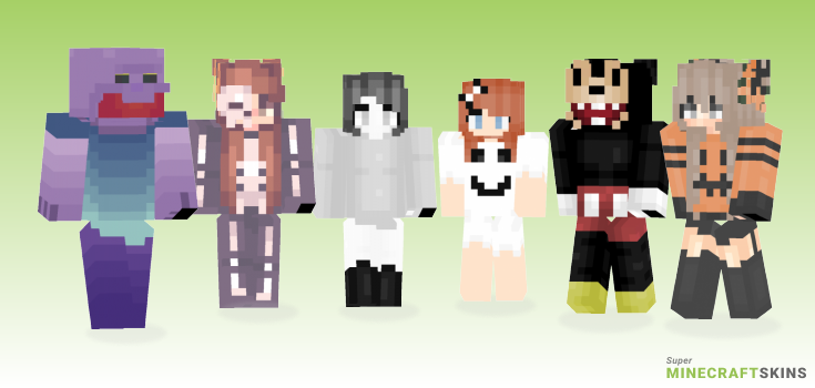 Spoopy Minecraft Skins - Best Free Minecraft skins for Girls and Boys