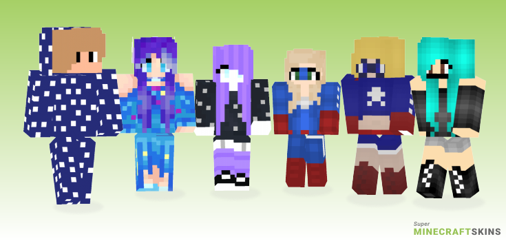 Star girl Minecraft Skins - Best Free Minecraft skins for Girls and Boys