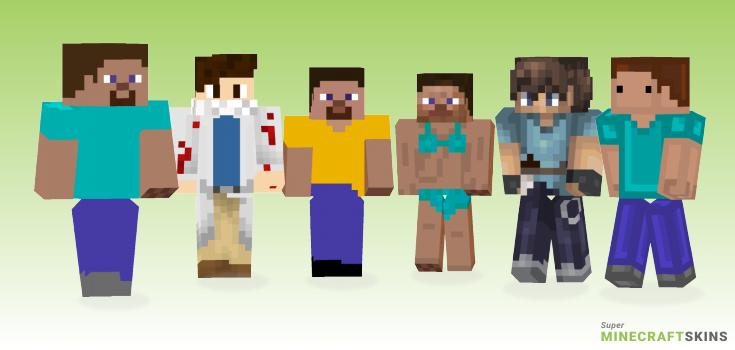 Steve Minecraft Skins - Best Free Minecraft skins for Girls and Boys