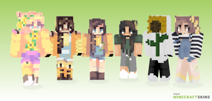 Sunflowers Minecraft Skins - Best Free Minecraft skins for Girls and Boys