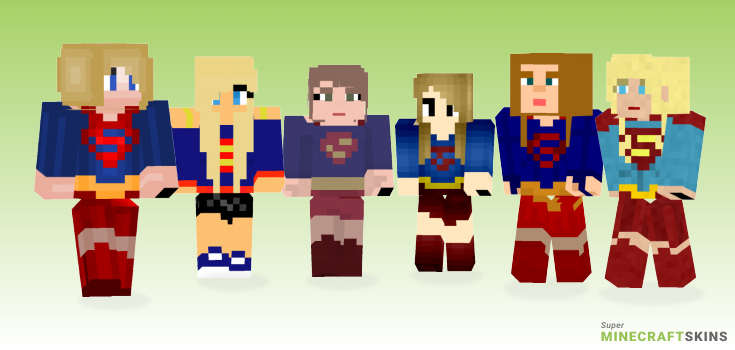 Supergirl Minecraft Skins - Best Free Minecraft skins for Girls and Boys