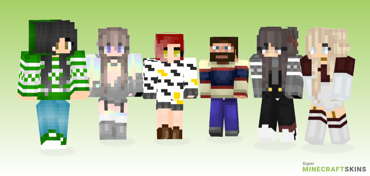 Sweater Minecraft Skins - Best Free Minecraft skins for Girls and Boys