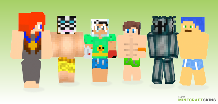 Swimmer Minecraft Skins - Best Free Minecraft skins for Girls and Boys