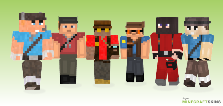 Team fortress Minecraft Skins - Best Free Minecraft skins for Girls and Boys