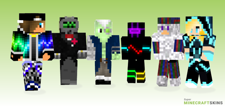Techno Minecraft Skins - Best Free Minecraft skins for Girls and Boys