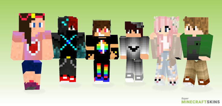 Teen Minecraft Skins - Best Free Minecraft skins for Girls and Boys