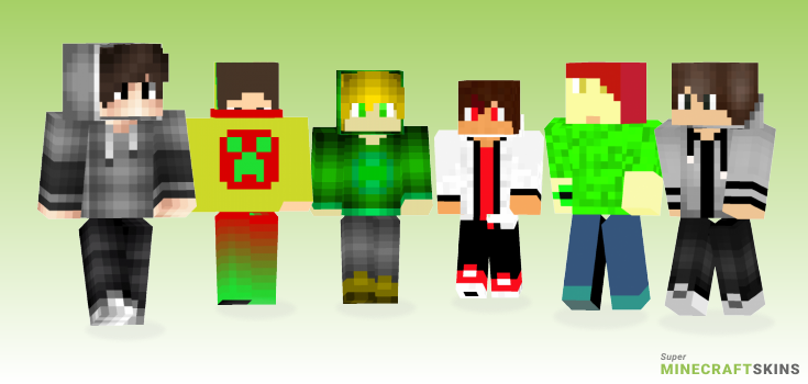 Teenager Minecraft Skins - Best Free Minecraft skins for Girls and Boys