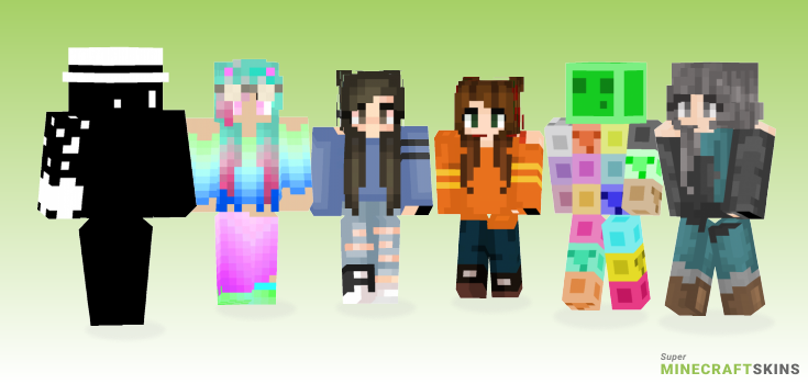 Too Minecraft Skins - Best Free Minecraft skins for Girls and Boys