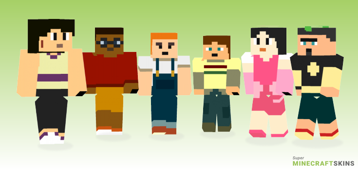 Total drama Minecraft Skins - Best Free Minecraft skins for Girls and Boys