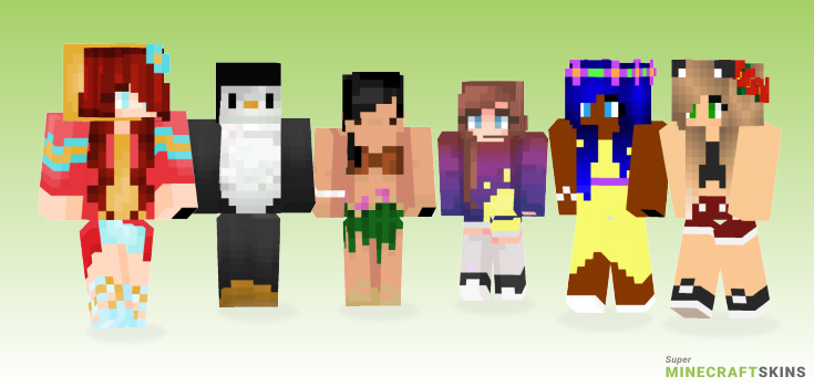 Tropical Minecraft Skins - Best Free Minecraft skins for Girls and Boys