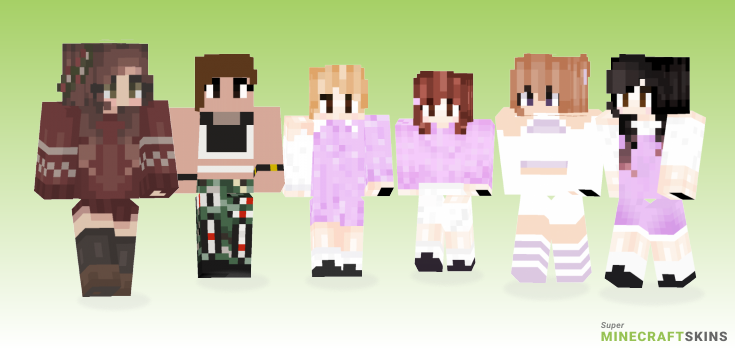 Twice Minecraft Skins - Best Free Minecraft skins for Girls and Boys