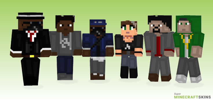 Watch dogs Minecraft Skins - Best Free Minecraft skins for Girls and Boys