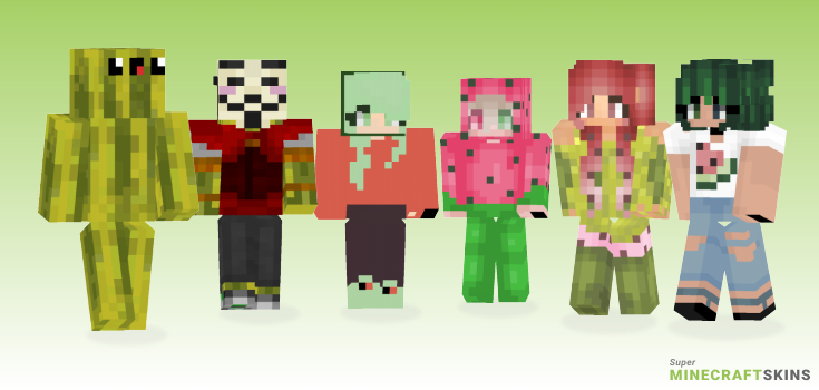 Watermelon Minecraft Skins - Best Free Minecraft skins for Girls and Boys