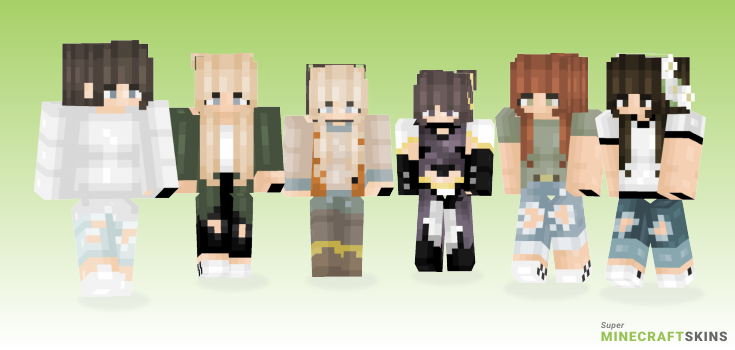 Wervy Minecraft Skins - Best Free Minecraft skins for Girls and Boys