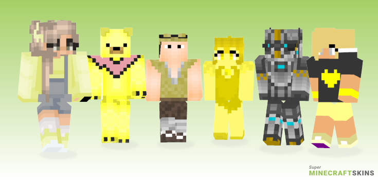 Yellow Minecraft Skins - Best Free Minecraft skins for Girls and Boys
