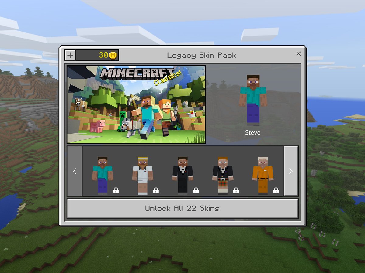 Legacy Skin Pack by Minecraft gameplay