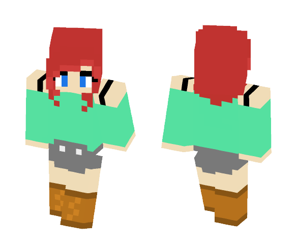 Redhead Girl - Girl Minecraft Skins - image 1