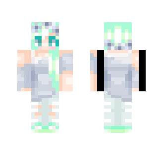 Pastel Green - Female Minecraft Skins - image 2
