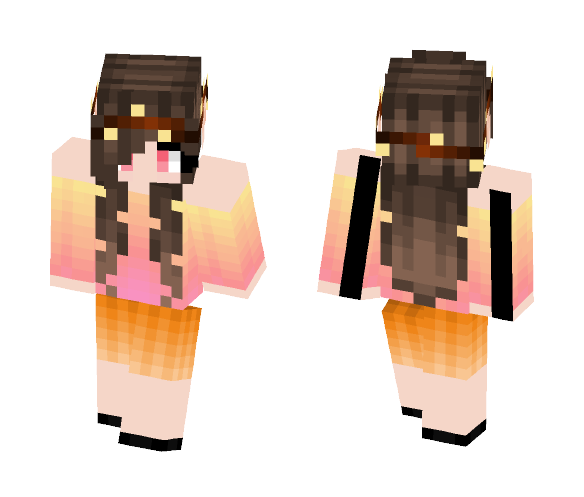 Sunset Elf - Female Minecraft Skins - image 1