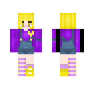 Yellow And Purple Kawaiiness - Kawaii Minecraft Skins - image 2
