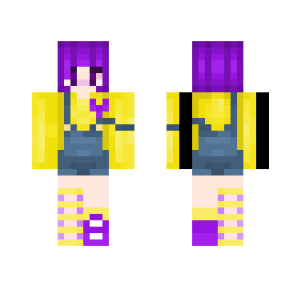 Purple and Yellow Kawaiiness - Kawaii Minecraft Skins - image 2