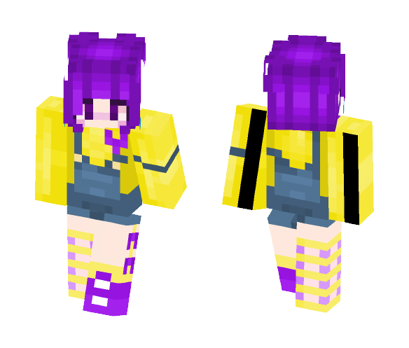 Purple and Yellow Kawaiiness - Kawaii Minecraft Skins - image 1
