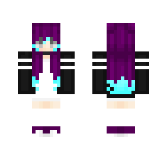 Purple and blue girl