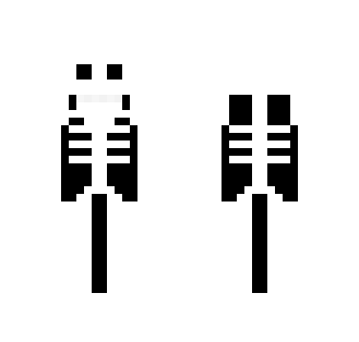 Just a normal skeleton. With a jaw. - Male Minecraft Skins - image 2