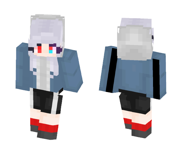 ????Dusttale - Sans Girl???? - Female Minecraft Skins - image 1