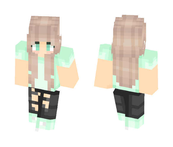 minty // cassiopeia - Female Minecraft Skins - image 1