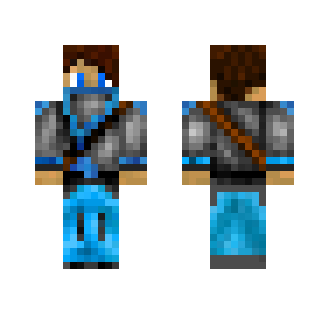 Neon Blue Parkour Pro - Male Minecraft Skins - image 2