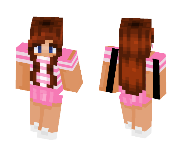 Download Free Pink Prep Girl Mean Girl Skin for Minecraft image 1 Pink Prep Girl Mean Girl - Girl Minecraft Skins - image 1