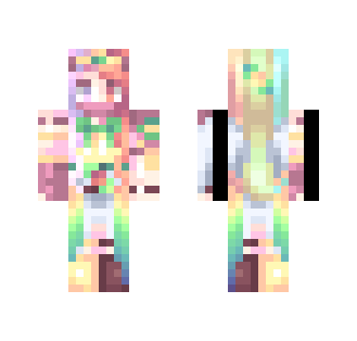 Rainbow Assassin - Female Minecraft Skins - image 2
