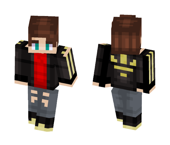 Adidas Gold And Black Jacket - Male Minecraft Skins - image 1
