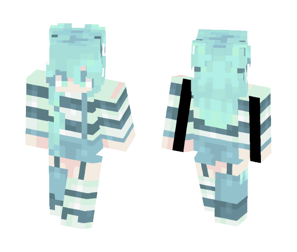 Teal - Female Minecraft Skins - image 1