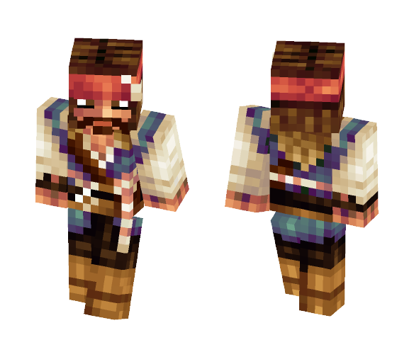 Captain Jack Sparrow + Speedpaint! - Male Minecraft Skins - image 1