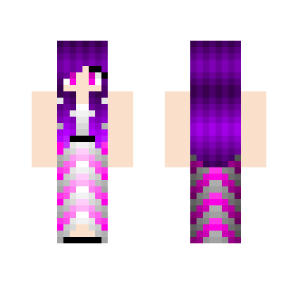 Girl with pink dress - Girl Minecraft Skins - image 2